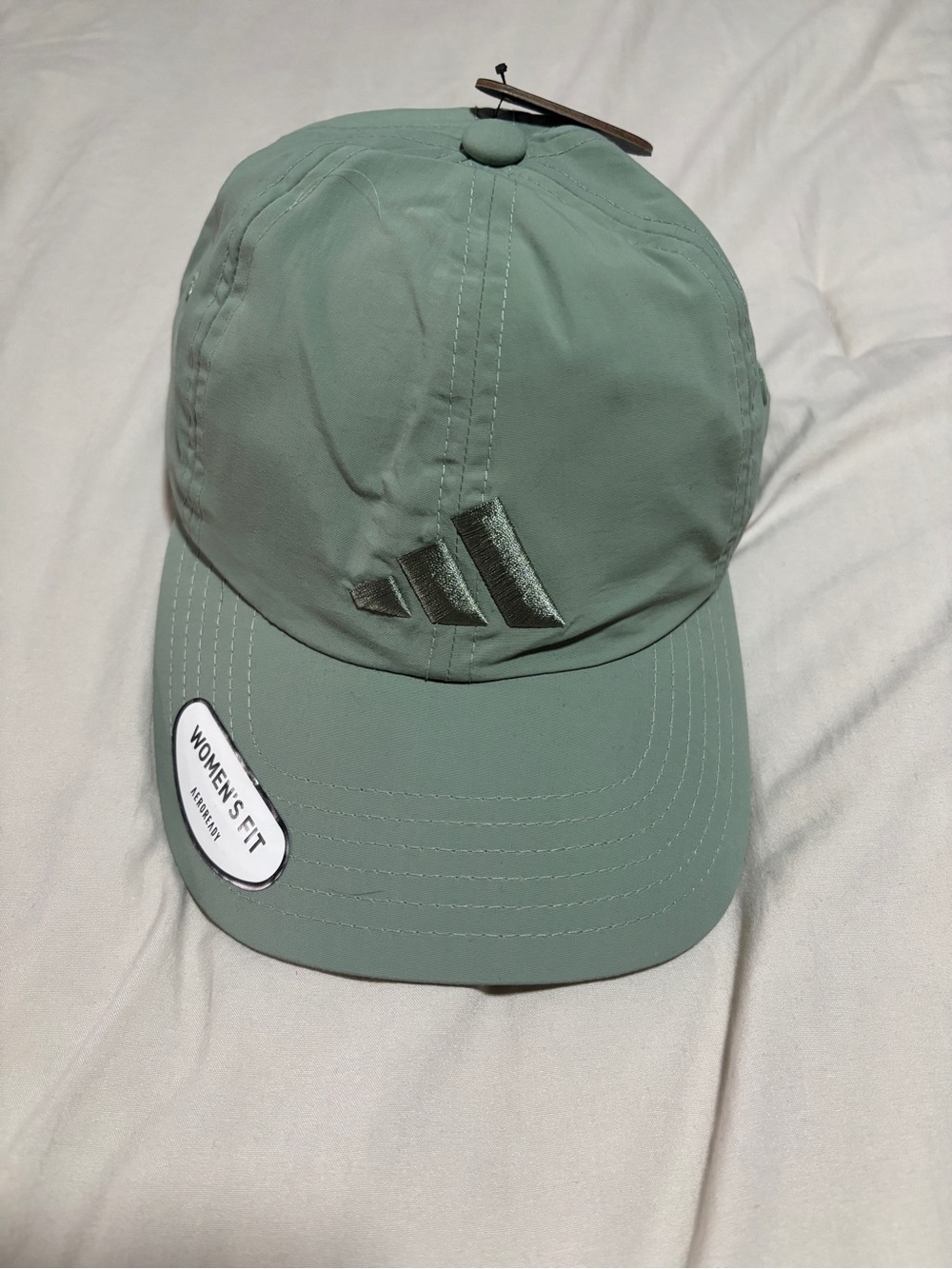 adidas sage green women's athletic baseball cap